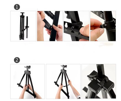 Quick-Fold Tripod Art Easel - Adjustable Drawing Stand